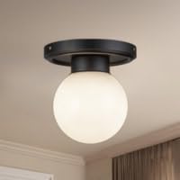 Alora Mood SF407306BGGO Fiore Semi Flush, 1-Light 1 Watts, Brushed Gold/Glossy Opal Glass