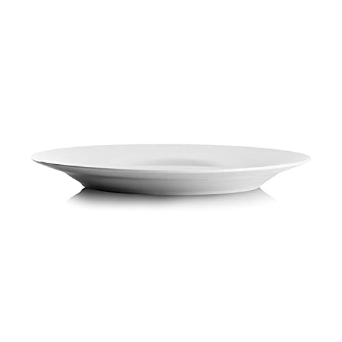 10 Strawberry Street 10.5" Catering Round Dinner Plate, Set of 12 , White
