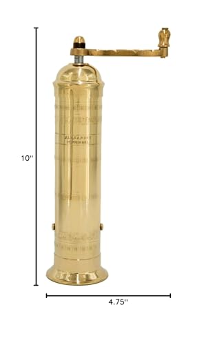 Alexander Home The Original European Mill (Brass, 10-Inch Pepper)
