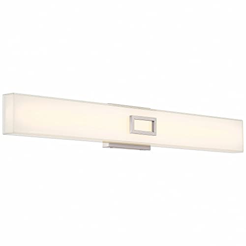 Access Lighting 62613LEDD-BS/OPL Restore Vanity, 1-Light 30 Watts, Brushed Steel