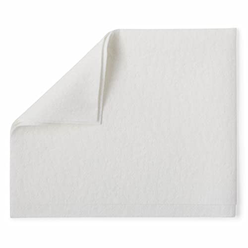 Medline Deluxe Dry Disposable Washcloth, 10" x 13", White, 50 Count (Pack of 10)