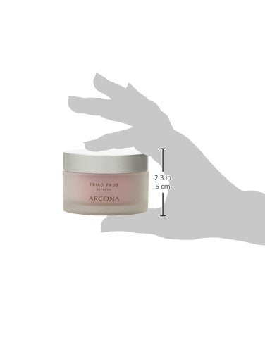 ARCONA Triad Pads - Cold Processed Cranberry and Rice Toner, Brightening Toner Pads for Face, 45 Facial Toner Pads. Made in The USA.