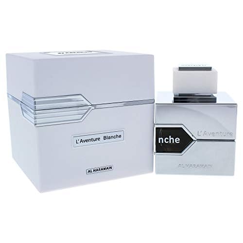 Al Haramain L'Aventure Blanche - Cologne for Men - Long Lasting Arabian Perfume for Men - Eau de Parfum - Floral Amber Fragrance - 3.3 oz