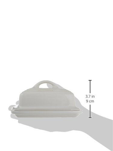 Le Creuset Stoneware European Butter Dish, White