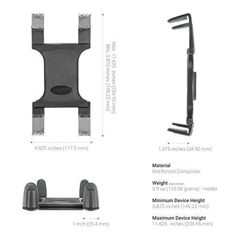 ARKON Mounts - Heavy Duty Tablet Holder with Clamp Mount and 12-Inch Bendable Gooseneck Arm | Versatile Tablet Stand with Easy Install & Durable Support | Securely fits iPad, Galaxy, Note, and more