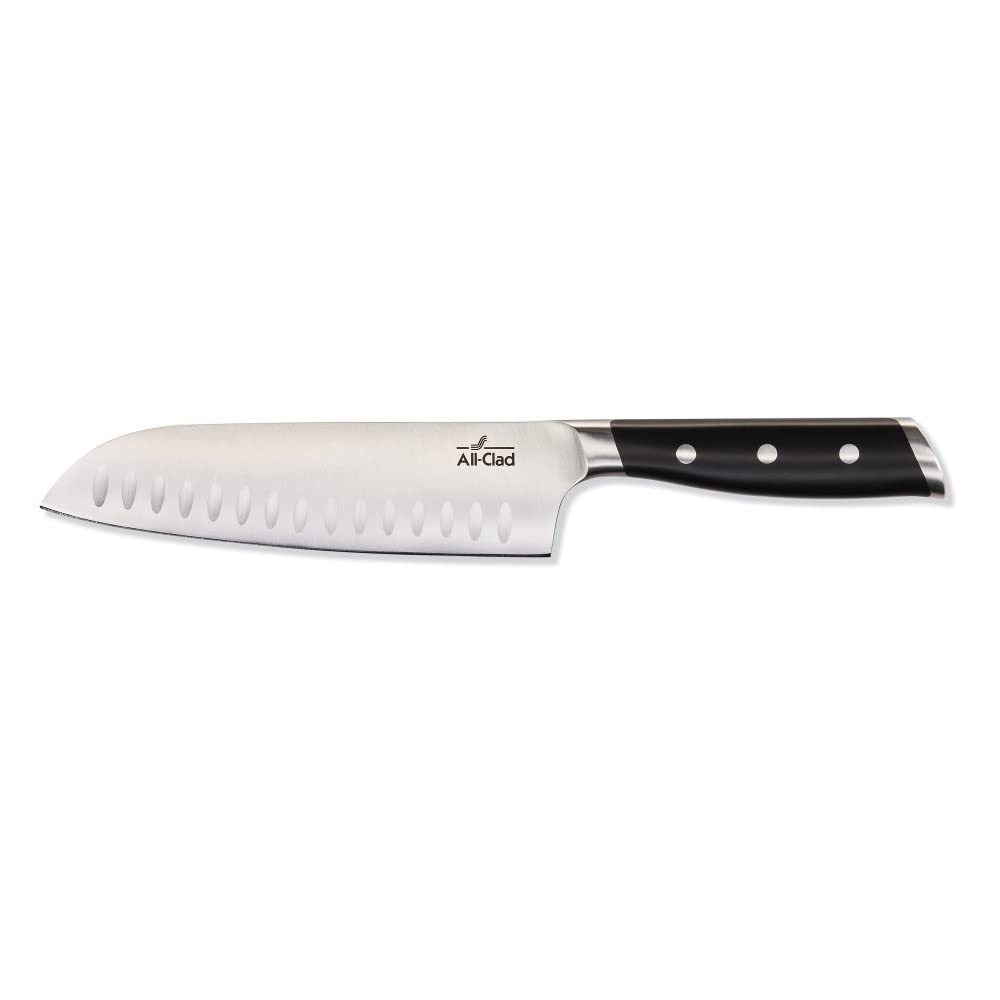 All-Clad Forged German Stainless Steel Santoku Knife 7 Inch, Fully Forged, Expert Precision, Home Kitchen Knife, Cook Tool, Cookware Kitchen Tool, Kitchen Utensils, Ultra Sharp Knives