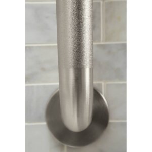 Moen Home Care Bathroom Safety 24 Inch Stainless Steel Handicap Grab Bar for Bathtub and Shower, Elderly Assistance Product with Concealed Screws, Polished Brass, R8924P