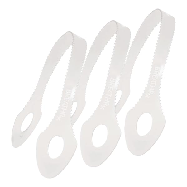Breathrx Tongue Cleaner Scraper, White Plastic, Set of 12
