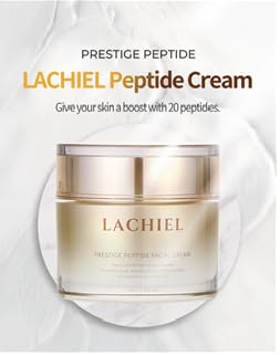 LACHIEL Prestige Peptide Facial Cream 1.69fl.oz (50ml) Panthenol, 20 Peptides, Carnosine, Adenosine, Niacinamide, Anti-aging, Wrinkle improvement, Made in KOREA.