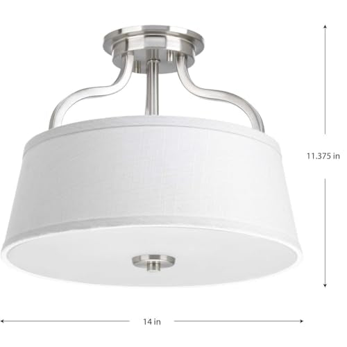 Arden Collection Two-Light 14" Semi-Flush Convertible