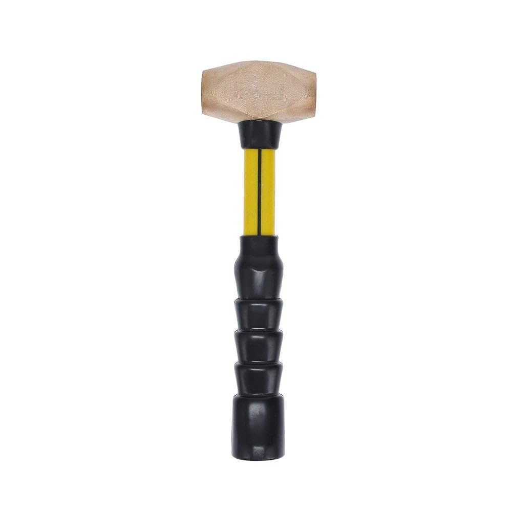 Nupla - 30015 BRS1.5 Classic Brass Hammer, SG Grip, 12" Long Handle