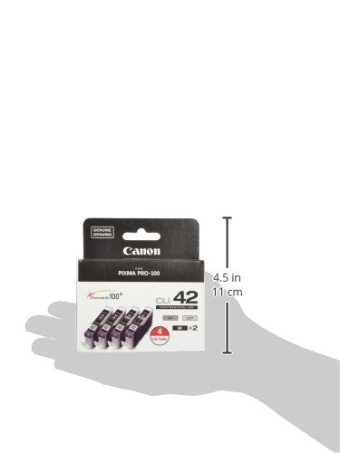 Canon CLI-42 Genuine Four Color Pack, Compatible with PIXMA PRO-100 Printers