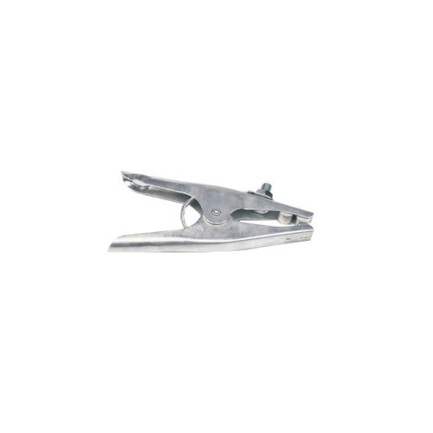 Lincoln Electric K910-2 Heavy Duty Ground Clamp - 500 Amp Rating - Copper Plated Jaw - Braided Copper Shunt, Silver