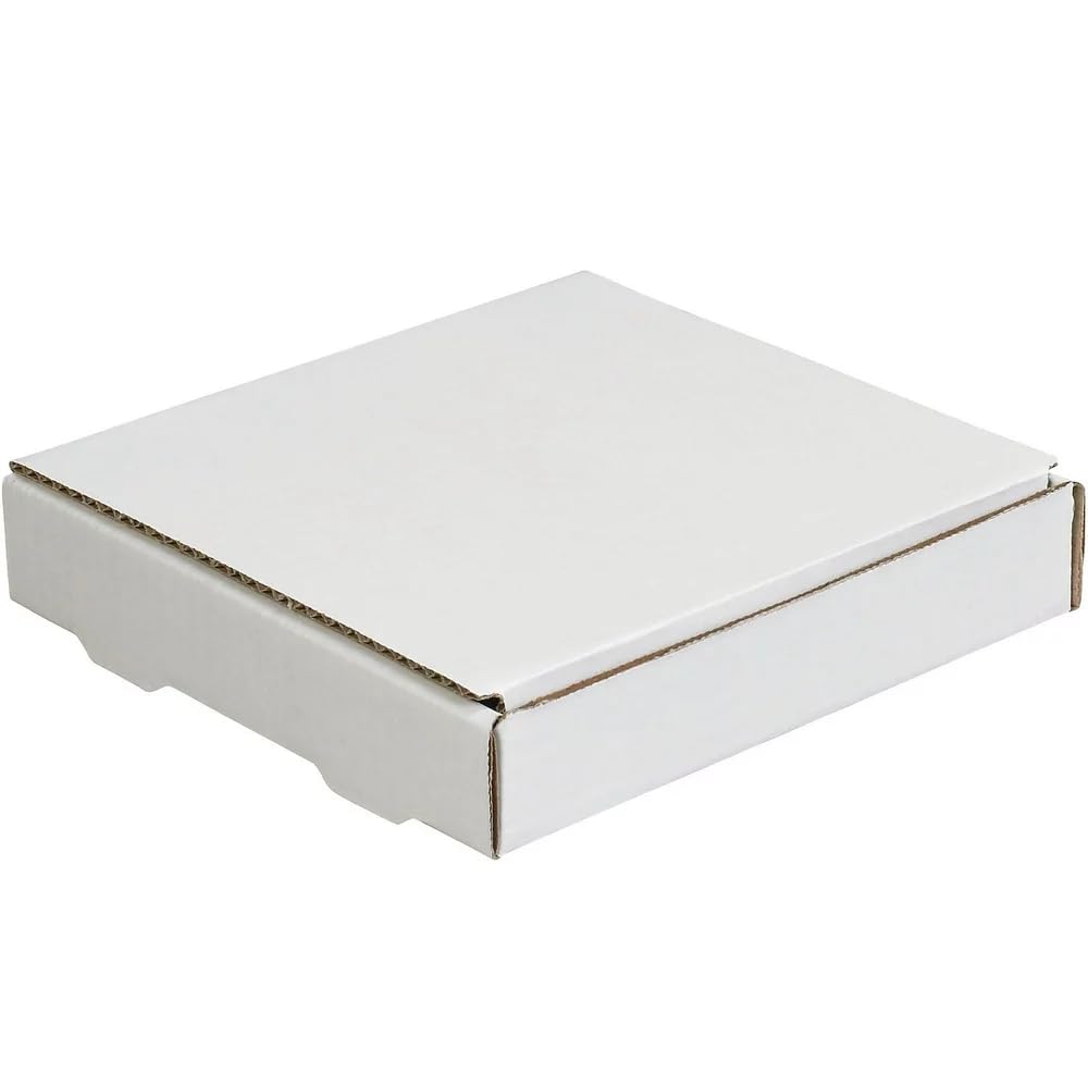 50-12 1/8" x 9 1/8" x 2" White Multi Depth Bookfold Mailer Folding Mailing Book Box Magazine Bookfolds
