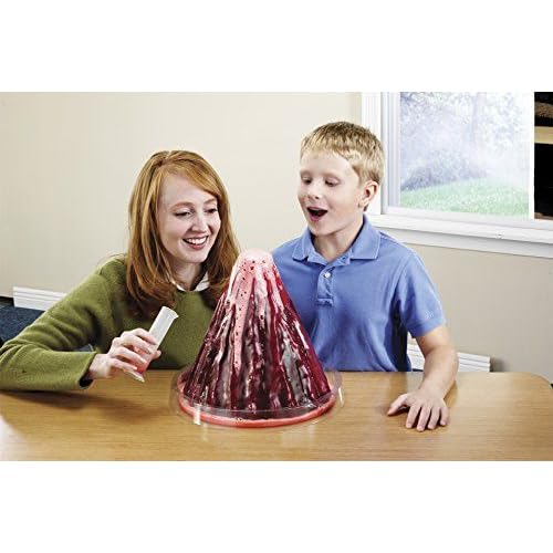 Learning Resources Erupting Volcano Model, Fun Science Learning, Homeschool, Cross-Section Model with Foaming Lava, Ages 6+