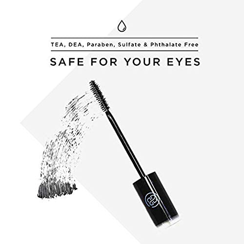 Lash Next Door Water Resistant Mascara Black Volume and Length - No Clump Volumizing Mascara for Thickening and Lengthening - Smudge Proof Lashes by Brooklyn and Bailey (3 Pack)