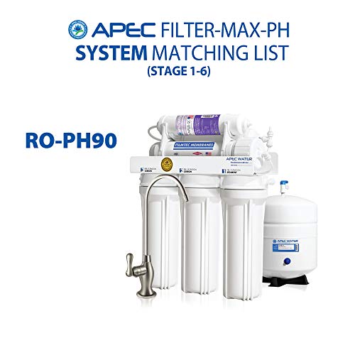 APEC 90 GPD Complete Replacement Filter Set for Ultimate Series Alkaline Reverse Osmosis Water Systems (Filter-MAX-PH)