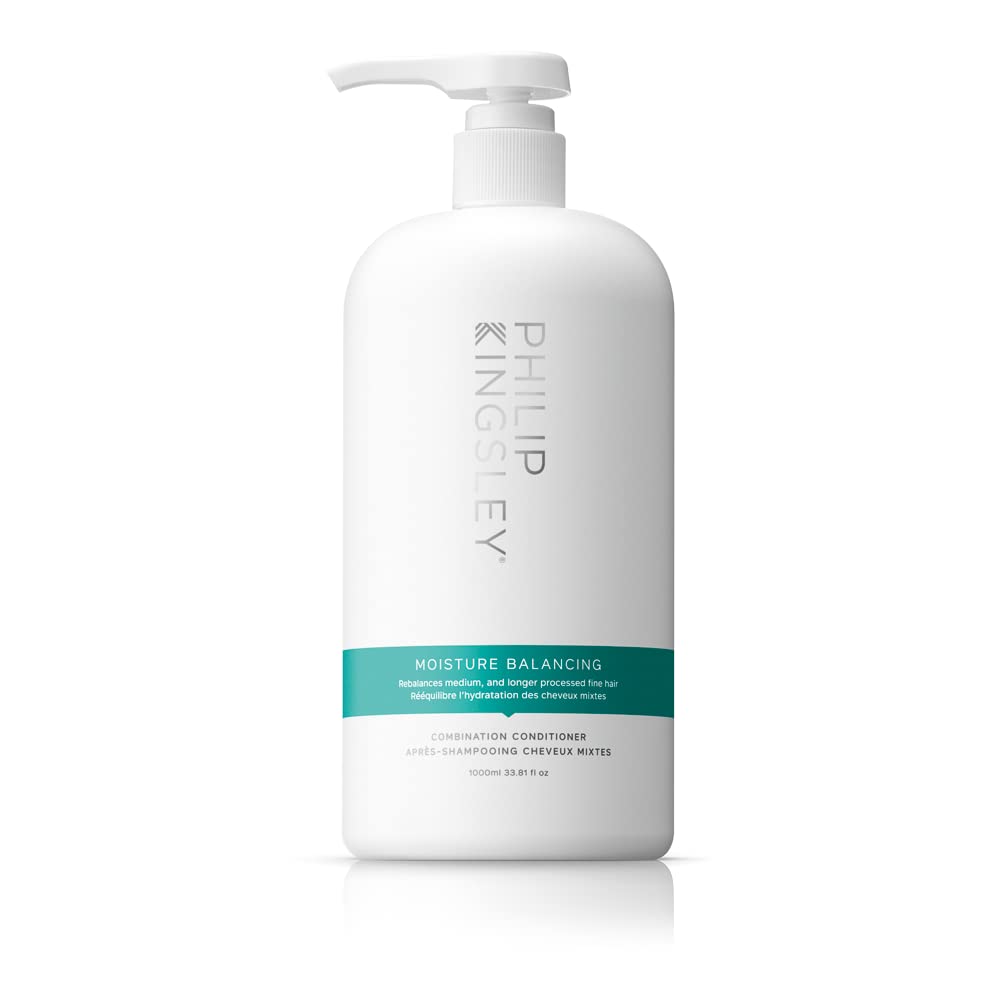 PHILIP KINGSLEY | Moisture Balancing Combination Conditioner | Restore Your Hair's Shine, Softness and Hydration | Nourishing Hydration and Moisturizing for Dry Hair | 33.8oz