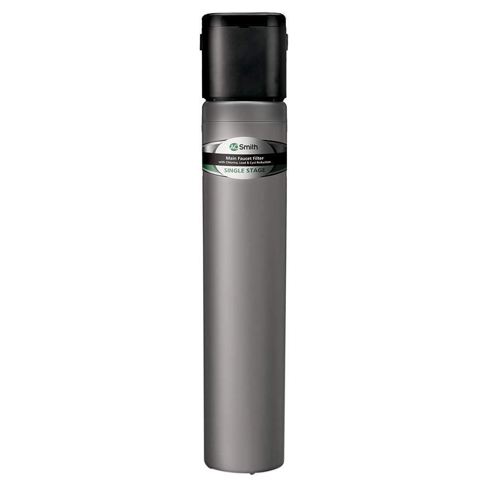 AO Smith Water Filter for Sink Faucet - Basic Direct Connect Under Sink Water Filter System - Carbon Block Filter Reduces Up to 99% of 9 Harmful Contaminants - AO-MF