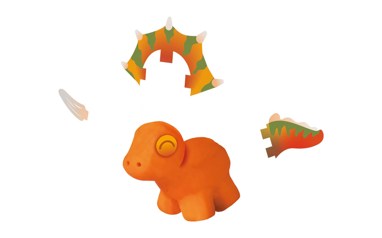 Jovi - Play&Fun JURASSIC Dinosaur Dough Kit, 24 x 15g Tablets, 3 Cutout Stencils and 3 Modeling Tools, Gifts and Crafts for Children Ages 3 and Up (2201)
