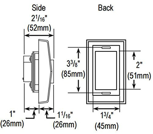 Seco-Larm DH-171SQ Flush-Mount Magnetic Door Holder; Holding force 33-lb (15kg); Hard Wired Electric Operation