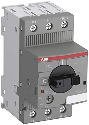 MS132-6.3 | 1SAM350000R1009 | MS132-6.3 | ABB Manual Motor Starter 4-6.3A, 3 Pole, ON/Off/Trip Contact Position