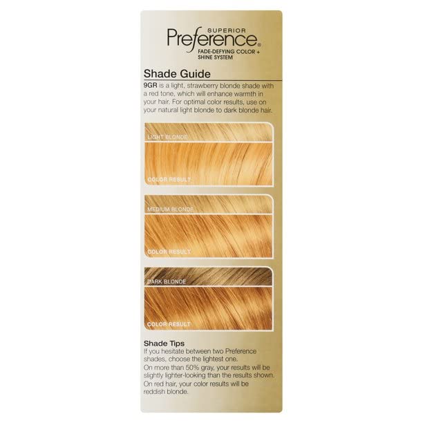 L'Oreal Superior Preference - 9GR Light Reddish Blonde (Warmer) 1 Each (Pack of 3)