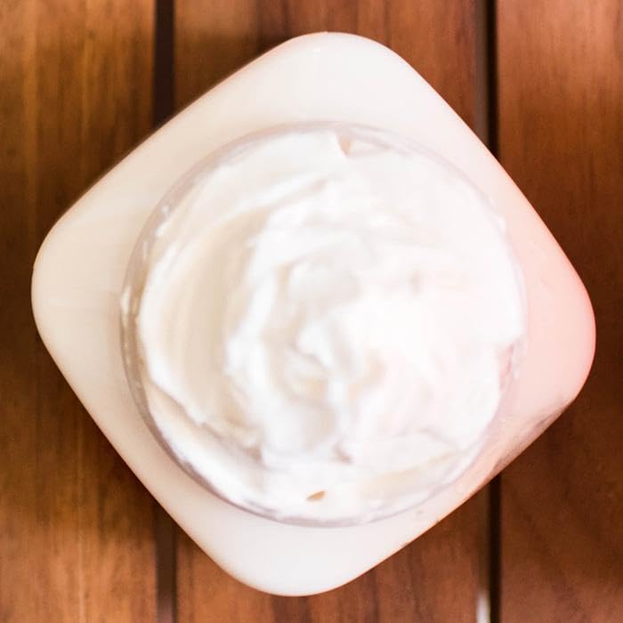 Nectar Bath Treats Body Butter, Whipped Shea Butter, Large Unscented Body Cream for Moisturizing Dry Skin, Hydrating Vegan Shea Lotion for Women, 16 oz. (Fragrance Free, Large)
