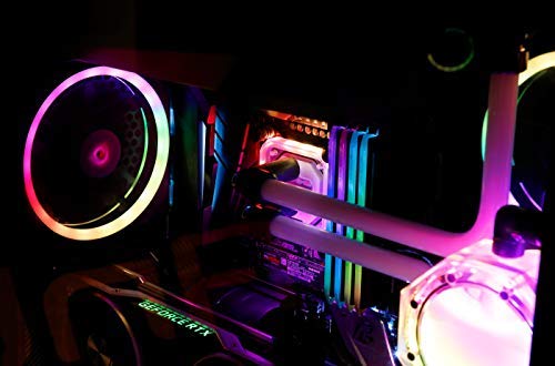 Antec RGB 120mm PC Fans - 5V-3PIN Addressable, Motherboard SYNC, 5 Packs With Controller - Prizm Series
