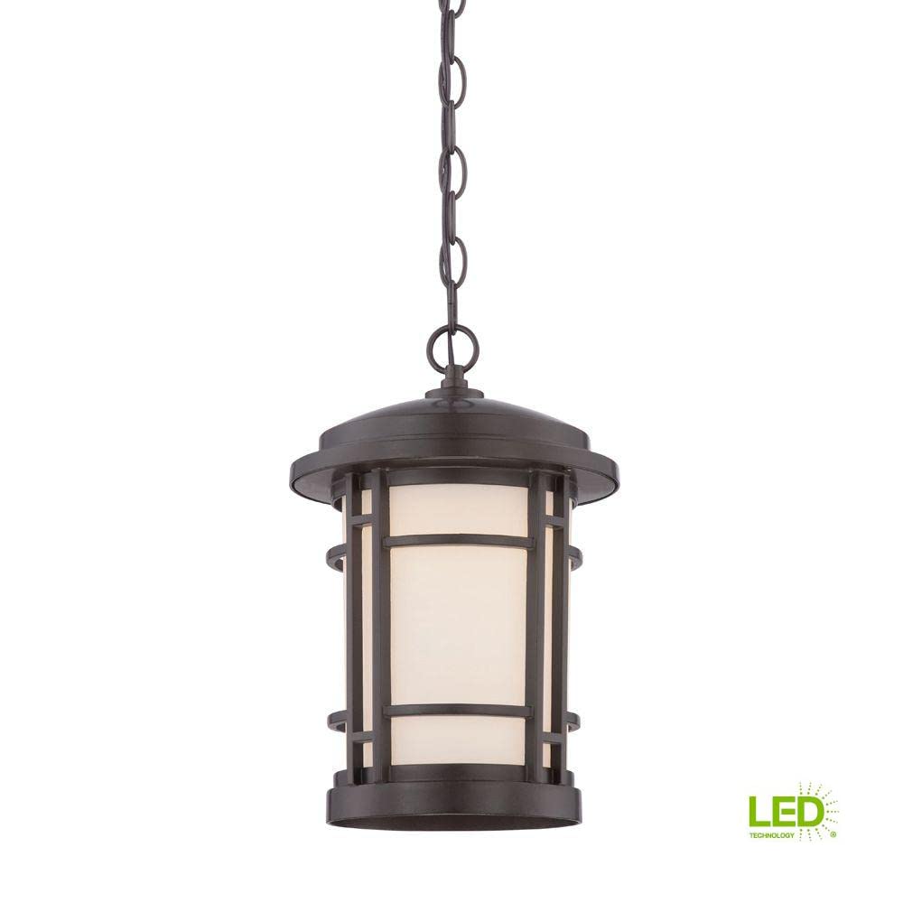 Designers Fountain LED22434-BNB Barrister Outdoor 1-Light LED Hanging Lantern, Burnished Bronze