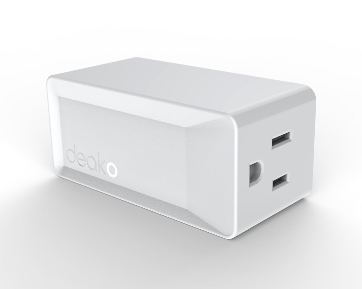 Deako Smart Plug, Compatible with Alexa, Google Assistant, Remote App Control, 15A/120V, White