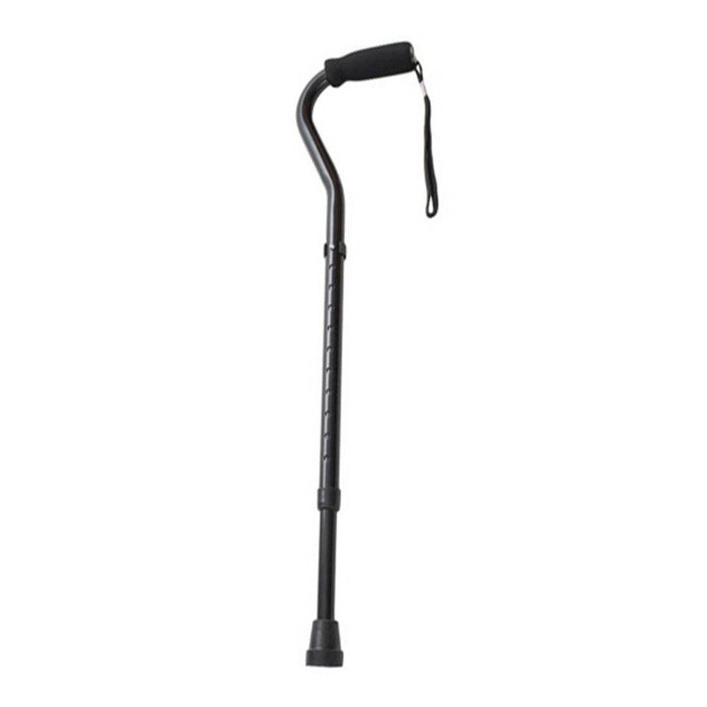 PDC Healthcare ORT-OAC024000 Cane Offset Handle, Aluminum, Black (Pack of 6)