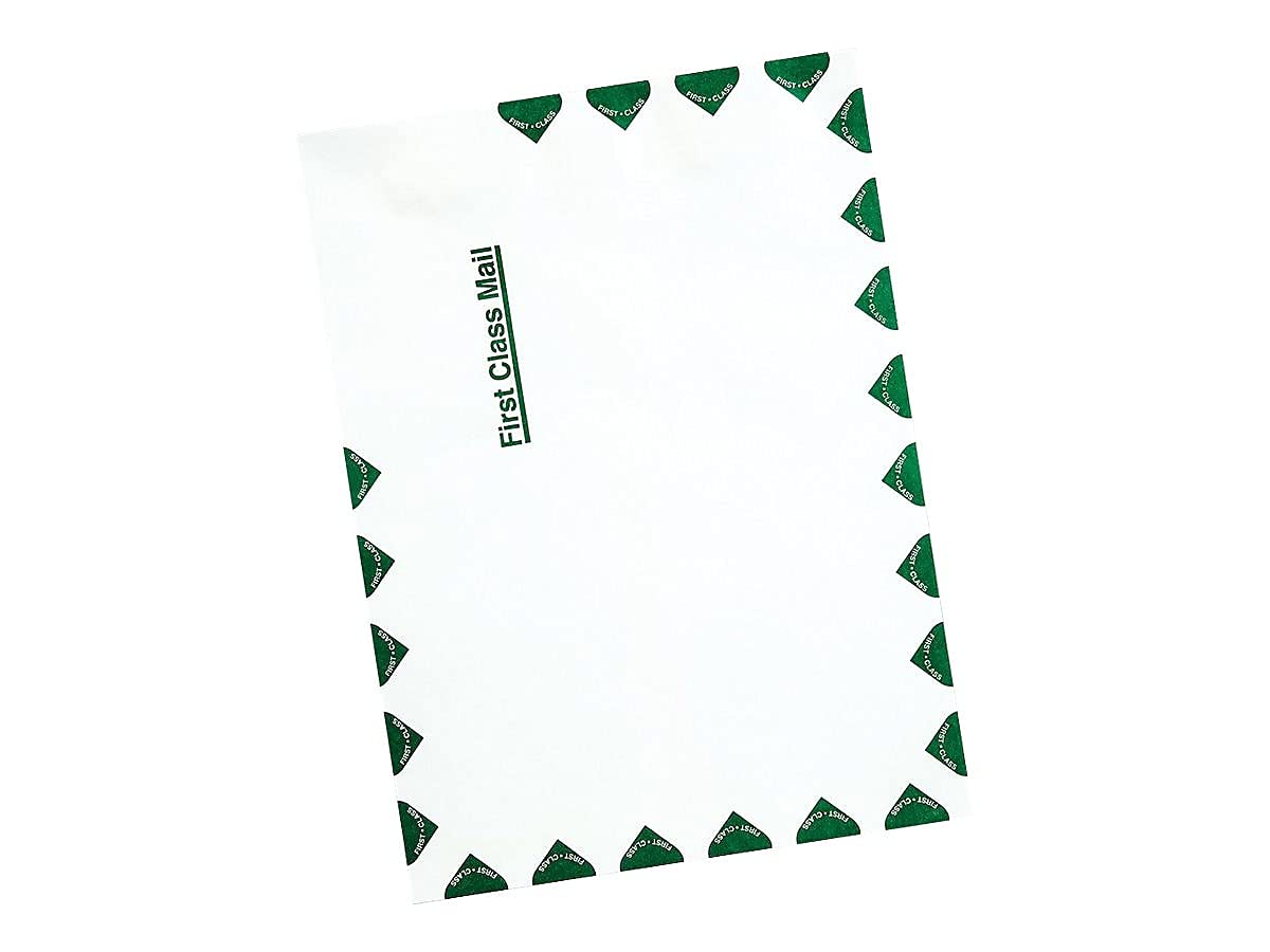 Survivor R1470 Tyvek Open-End Envelope,1st Class,9-Inch x12-Inch,100/BX,WE