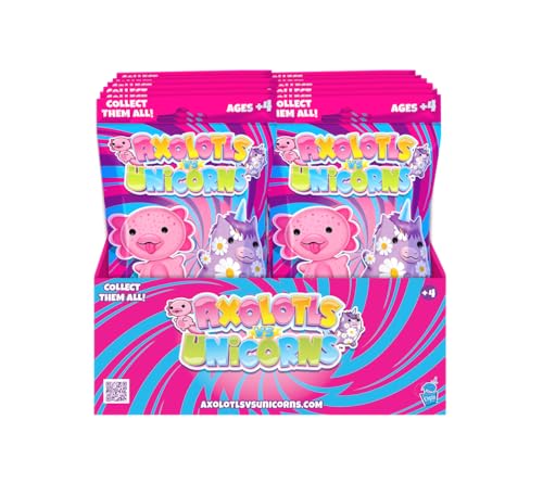 Axolotls vs Unicorns Plushies - Series A 12-Pack Mystery Bags | Super Soft 4" Bean-Filled Plush Collectibles | Perfect for Kids, Teens, & Collectors (Characters Will Vary)