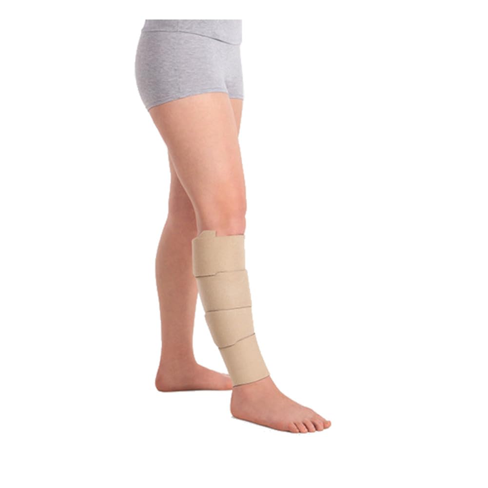 Juzo Reversible Versatile Support 30-60mmHg Calf Compression Wrap, Beige, 2XL Max Long
