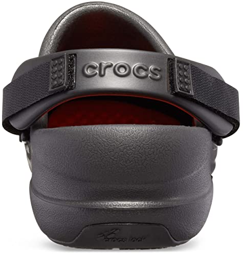 Crocs Unisex-Adult Bistro Pro LiteRide Clog, Slip Resistant Work Shoes, Black, 5 Men/7 Women