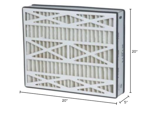 Trion Air Bear 255649-103 (2 Pack) Pleated Furnace Air Filter 20"x20"X5" MERV 8