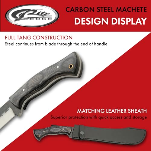 18" Carbon Steel Wood Handled Outdoor Bushcraft and Gardening Knife