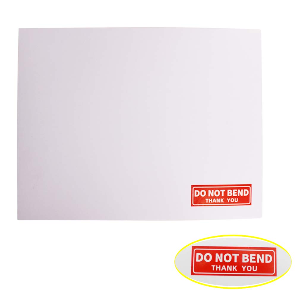 zmybcpack 100 Pack 9X12 inch Self Seal Photo Document Mailers Stay Flat White Cardboard Envelopes White Photography Mailersfor CD, Photos, Document