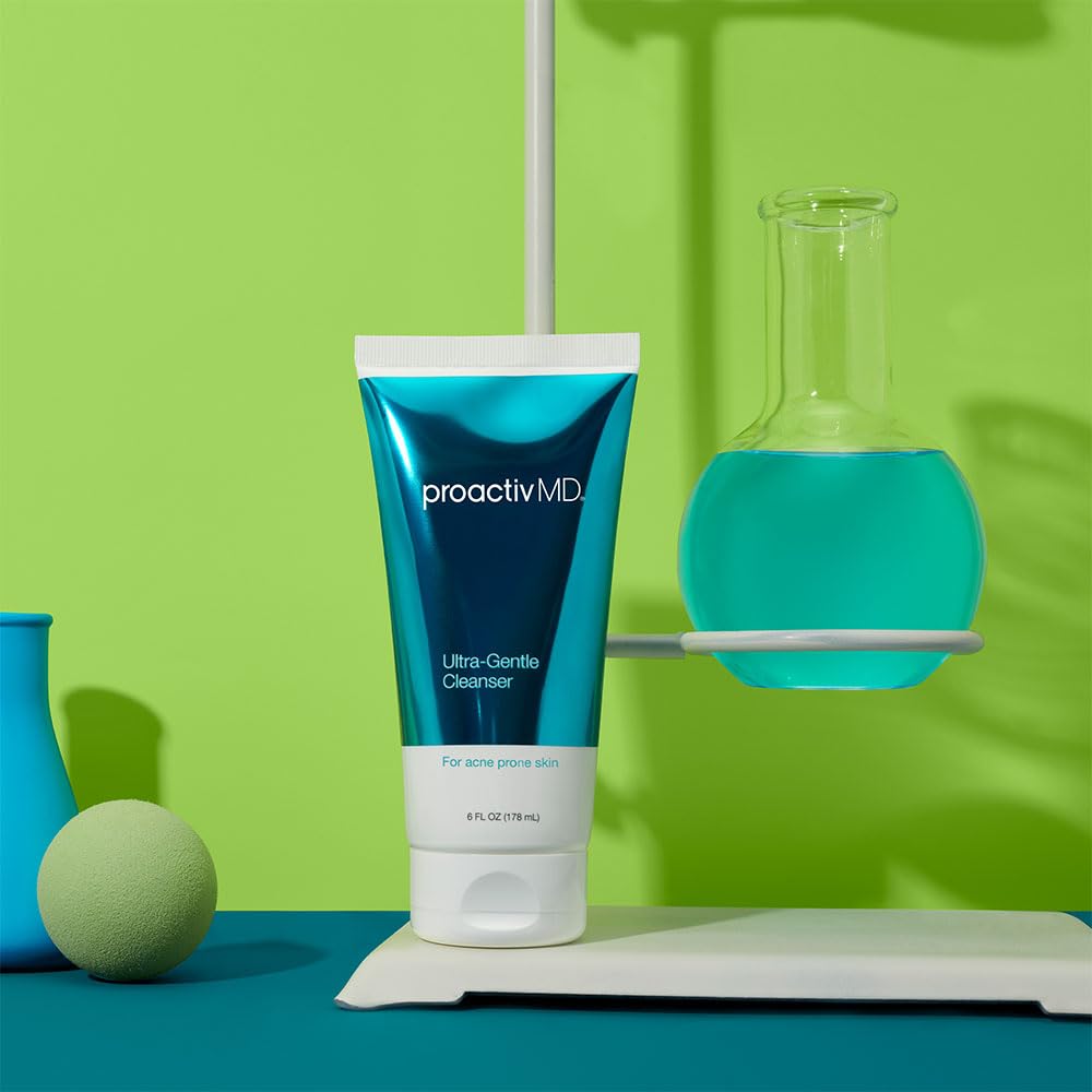 ProactivMD Ultra Gentle Face Cleanser - Daily Face Wash for Sensitive Skin, Soothing Green Tea Facial Wash for All Skin Types - 6 oz.