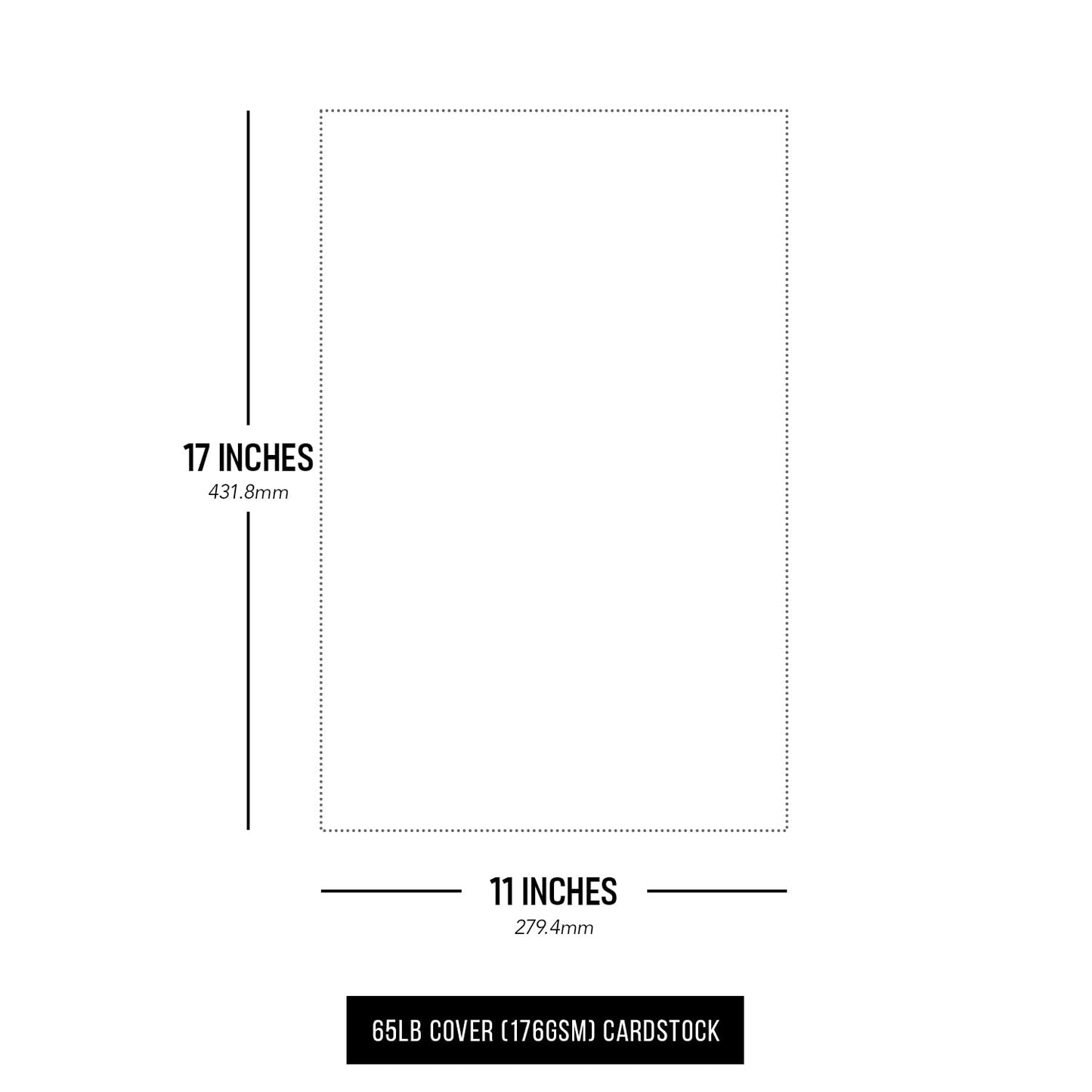 Aged Stationery Parchment Recycled Paper | 65lb Cover Cardstock | 11" x 17" inches | 50 Sheets per Pack