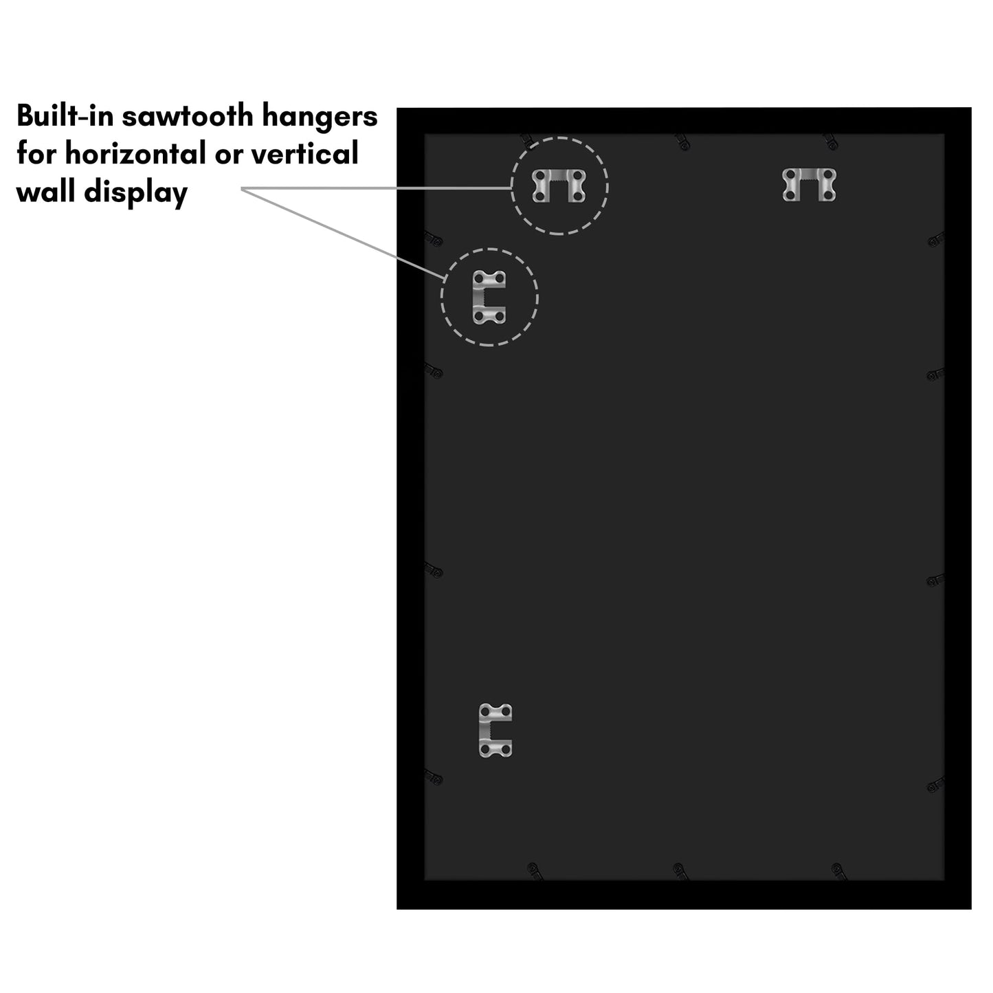 Americanflat 4x6 Collage Picture Frame with Polished Plexiglass - Multi Picture Frames Fit Sixteen 4x6 Photos or Use as One 18x26 Poster Frame for Wall Display - Signature Collection - Black