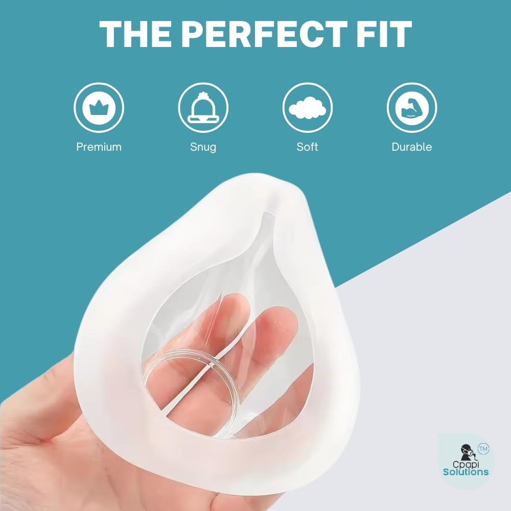 2 Pack Replacement Cushion Compatible with F20 (Medium) AirFit AirTouch CPAP Mask, Premium and Snug Fit, Soft and Durable Material, Covers Nose and Mouth (Medium)