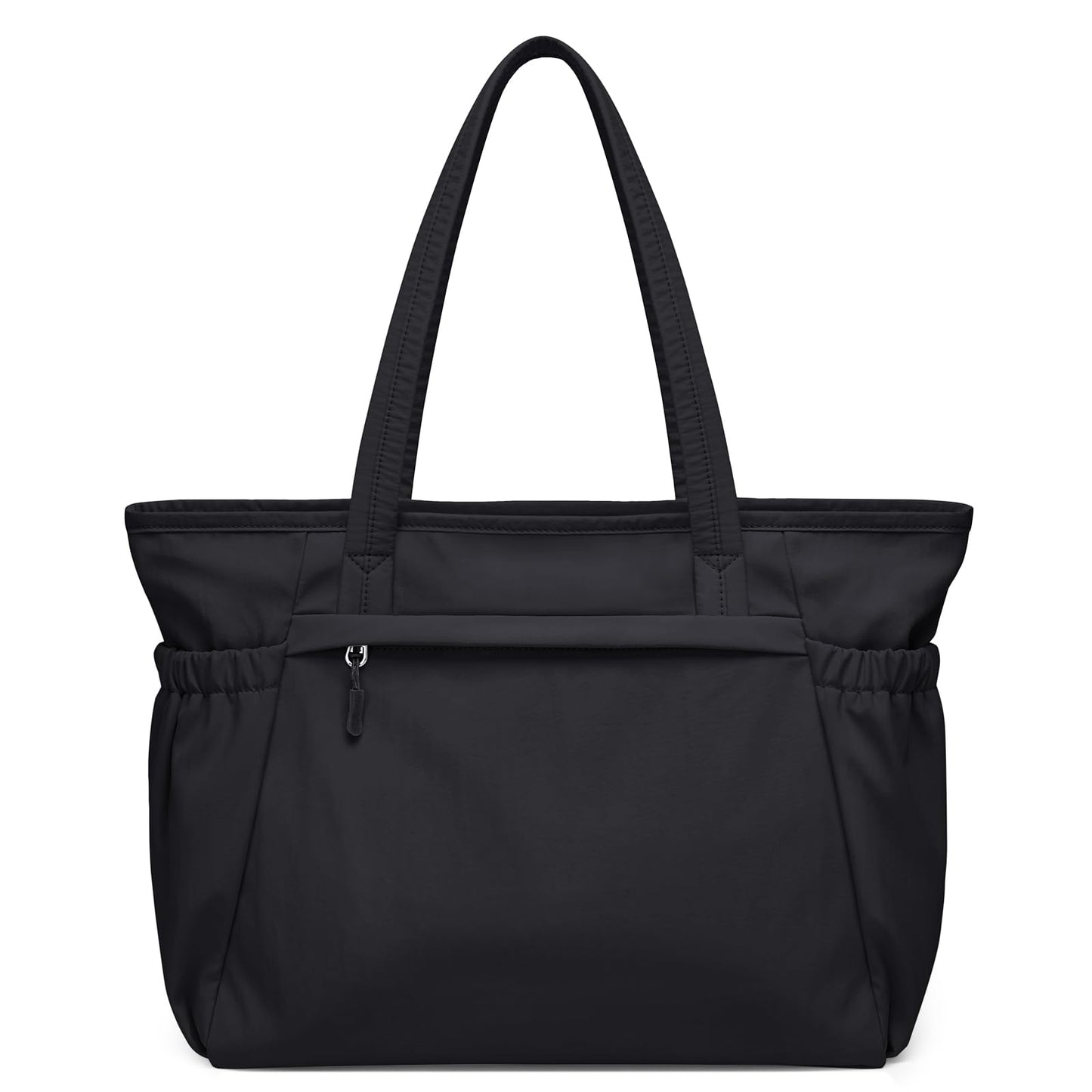 GOLF QUALITY Tote Bag for Women, Work Bags with Zipper Computer Laptop Handbag with Compartments for Travel, Daily,Fit 14Inch,Black
