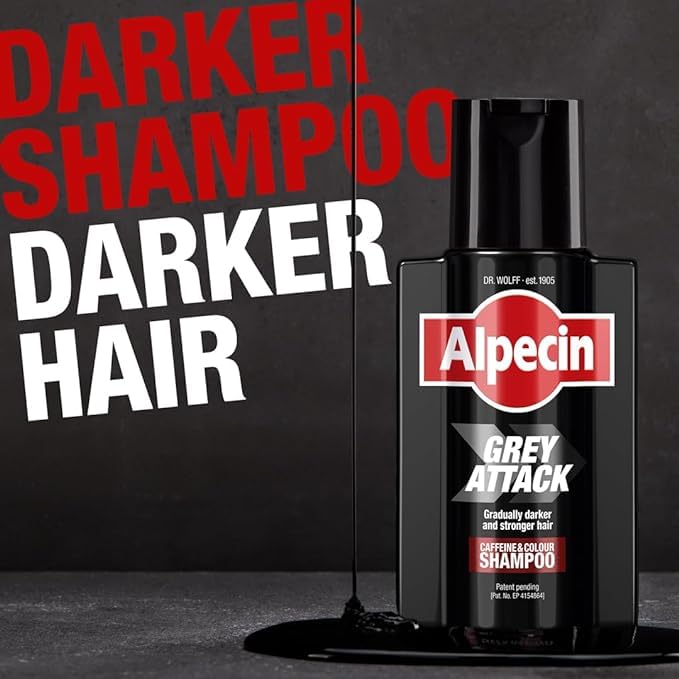 Alpecin Gray Attack Caffeine & Color Shampoo, 6.76 Fl Oz (Pack of 2)