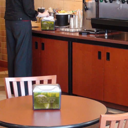 San Jamar H4003TBK H4003 Venue Table Top Interfold Napkin Dispenser, 200 Capacity, Black Pearl
