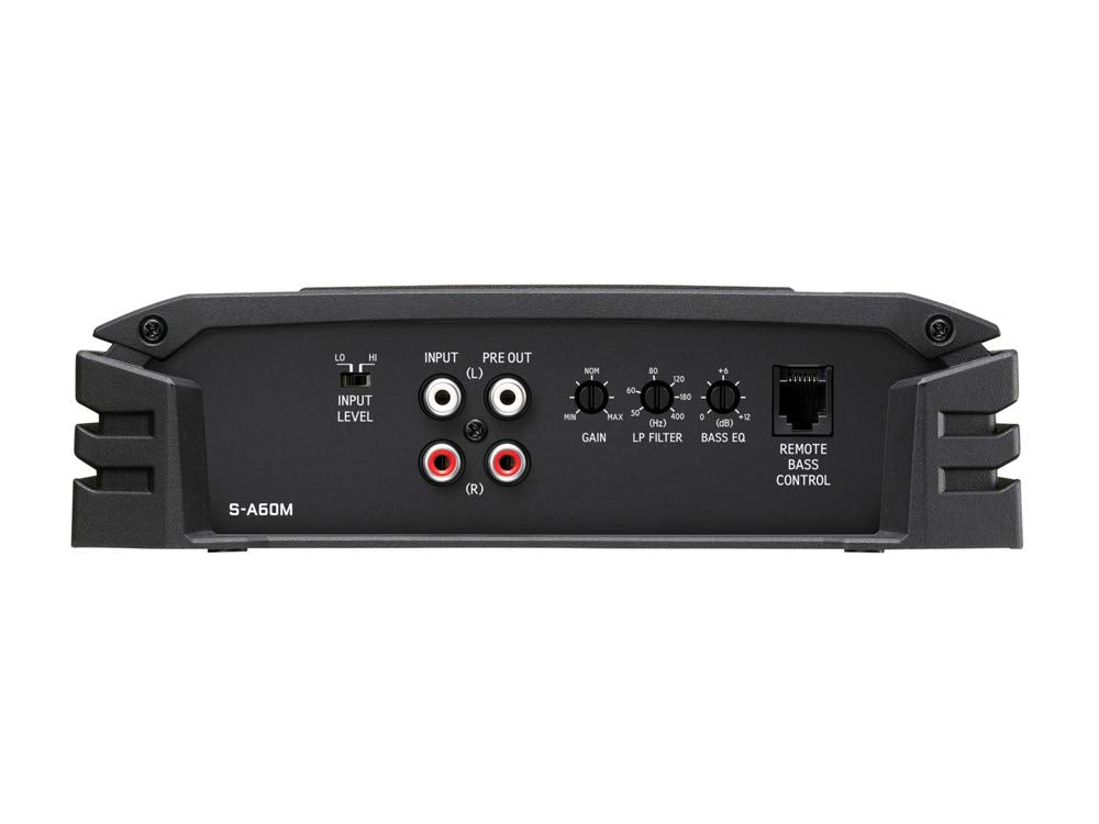 ALPINE S-A60M 600 Watt RMS Mono Car Audio Amplifier Subwoofer Class-D+Bass Knob