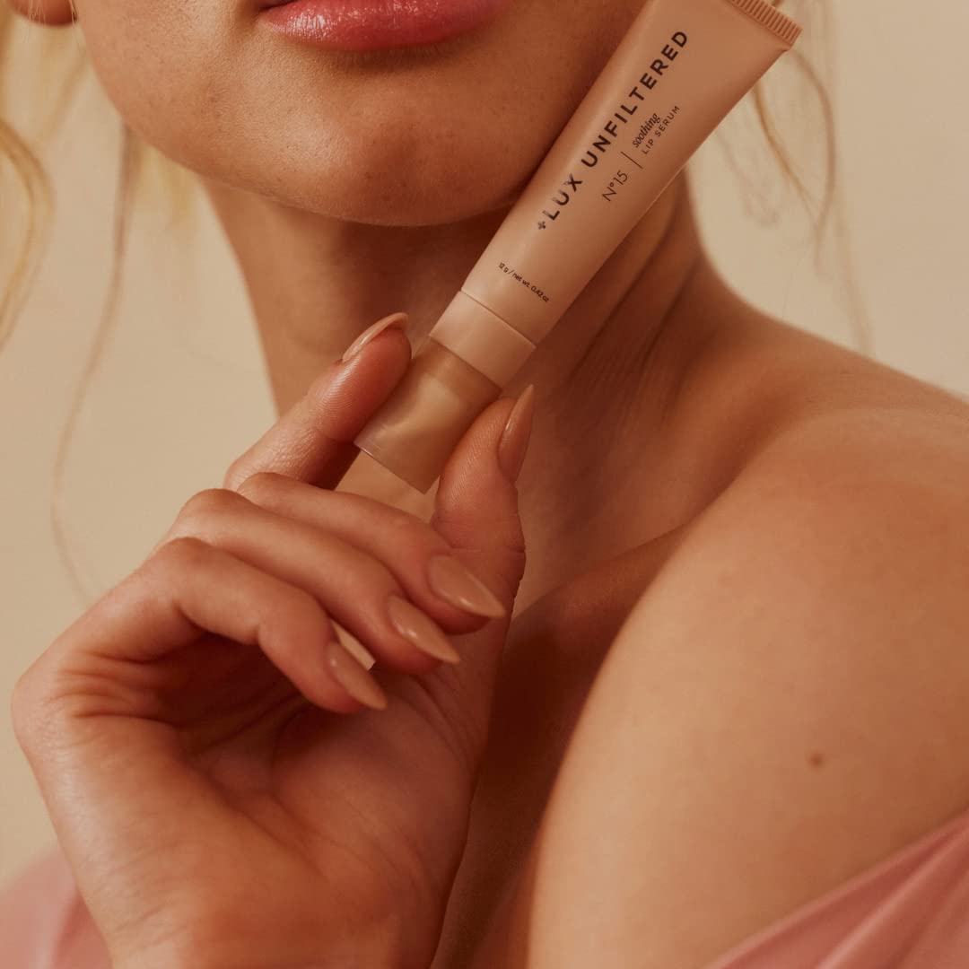 + Lux Unfiltered The Face Set with N°12 Bronzing Self Tanning Face Drops and N°15 Soothing Lip Serum with Cooling Applicator