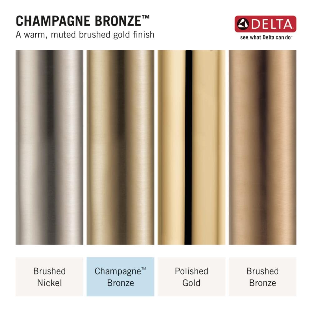 Delta Faucet Velum Single Robe Hook, Gold Towel Hook, Bathroom Hook, Delta Towel Hook, Wall Mounted Hook, Champagne Bronze IAO20836-CZ