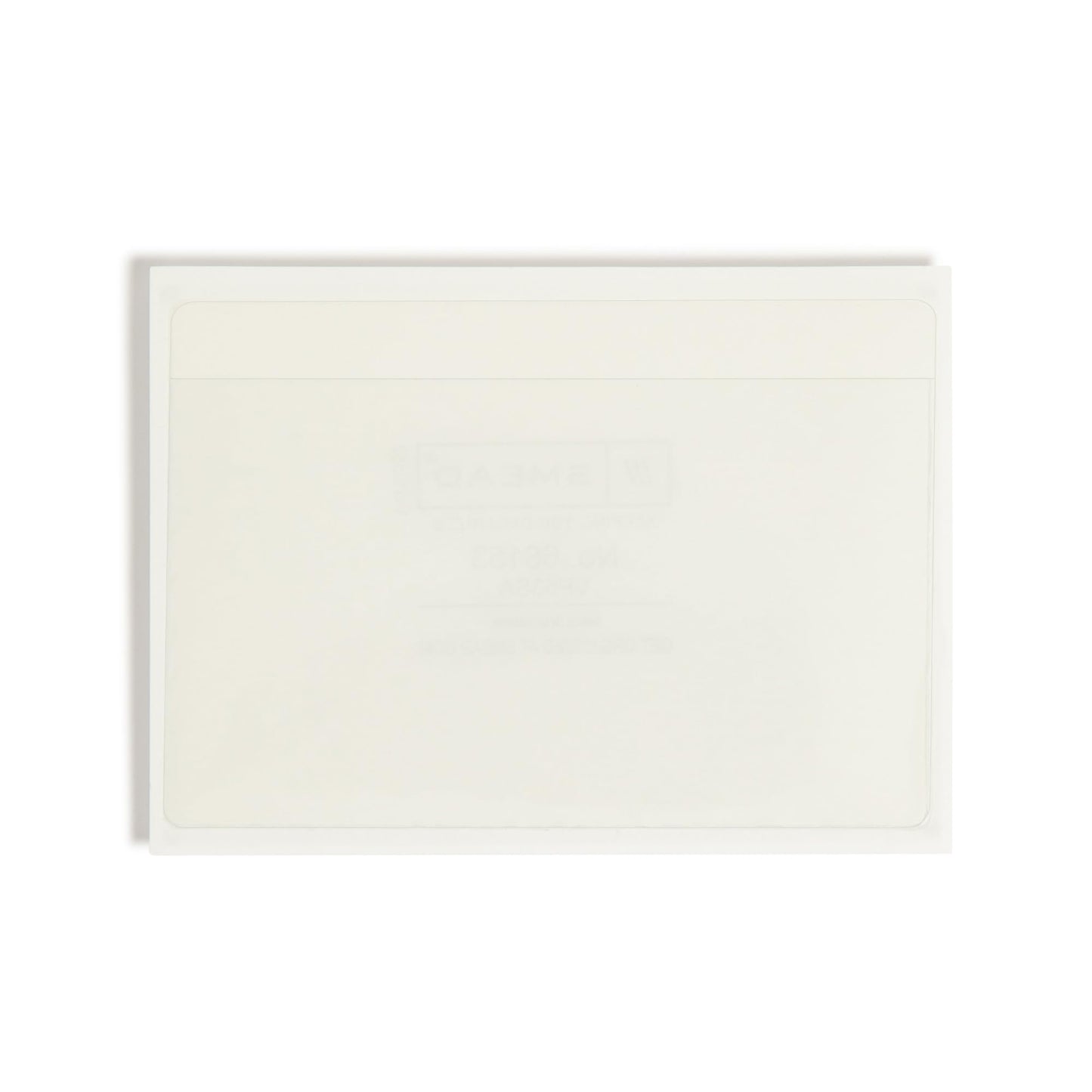 Smead Self-Adhesive Poly Pocket, Document Size, Clear Pockets, Storage Labels, 100 per Box, 135 Mm W x 92 Mm H, 68153